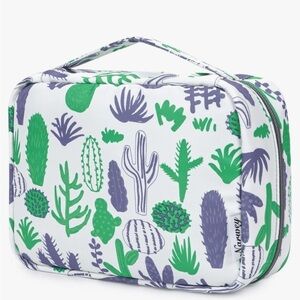 NARWEY hanging travel toiletry bag make up case cosmetic bag cactus pattern